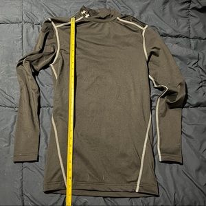 UA black compression cold gear mock neck shirt